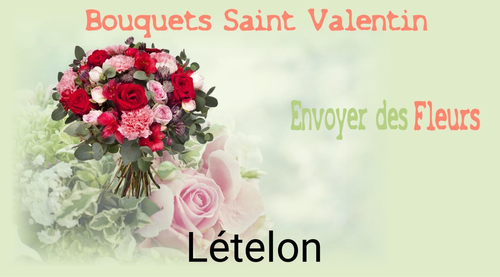 Roses de Saint-Valentin livrées à Lételon